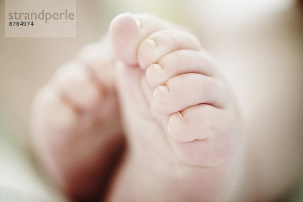 Nahaufnahme von 4 Monate alten Baby Boys Füße
