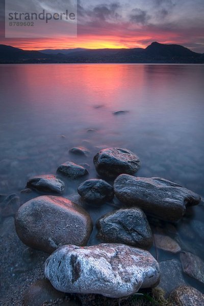 Uferfelsen  Okanagan Lake  Naramata  British Columbia  Kanada