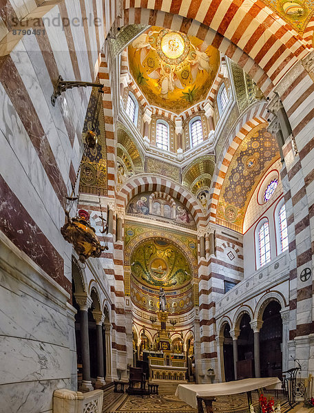 Frankreich  Europa  Innenaufnahme  Kirche  Marseille  Basilika  Kloster