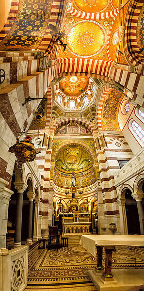 Frankreich  Europa  Innenaufnahme  Kirche  Marseille  Basilika  Kloster