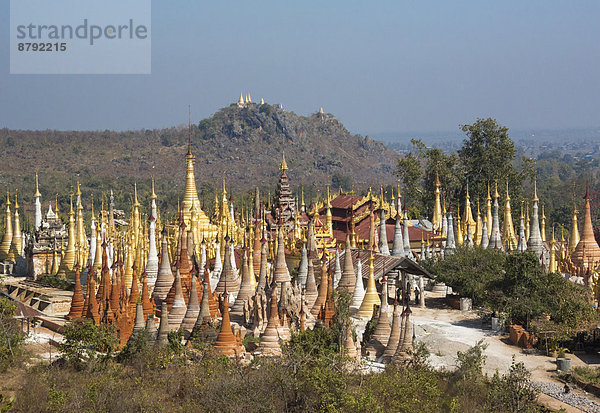 Panorama  Skyline  Skylines  Landschaft  Reise  Architektur  Geschichte  Wahrzeichen  bunt  Ruine  Überfluss  Tourismus  Größe  Myanmar  Asien  exotisch  alt