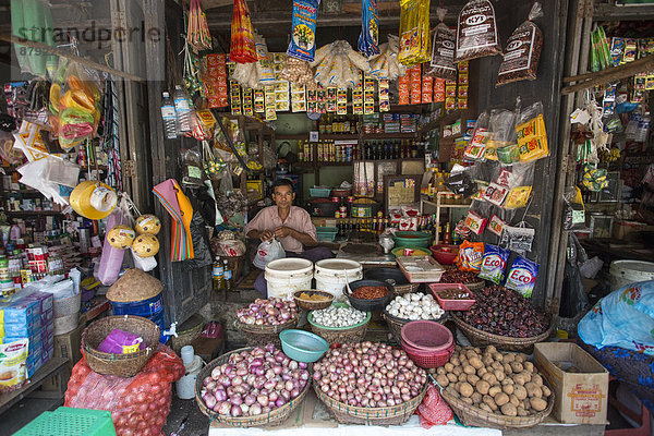 Tradition  offen  bunt  Laden  Zweckmäßigkeit  Tourismus  Myanmar  Asien  Markt