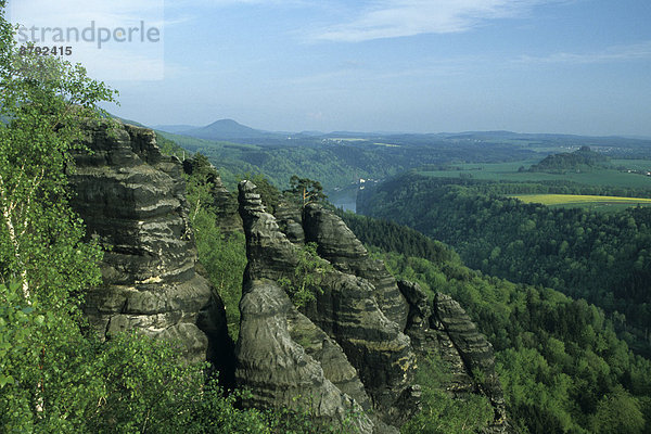 Nationalpark  Felsbrocken  Landschaftlich schön  landschaftlich reizvoll  Felsen  Steilküste  Natur  Sächsische Schweiz  Deutschland