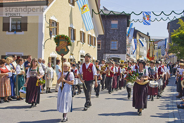 Europa  Tradition  Musik  Kostüm - Faschingskostüm  Bayern  Deutschland  Oberbayern