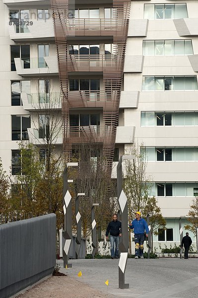 Italien  Lombardei  Mailand  CityLife Bezirk  Residenzen von Daniel Libeskind entworfen
