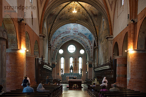 Italien  Lombardei  Mailand  Chiaravalle Abtei  Innenräume