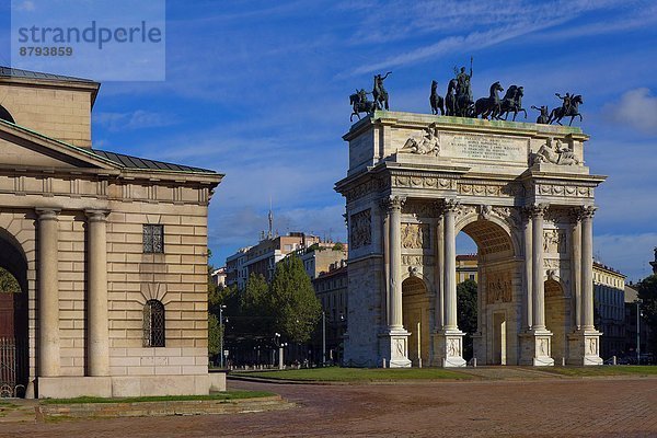 Italien  Lombardei  Mailand. Parco Sempione  Arco della Pace