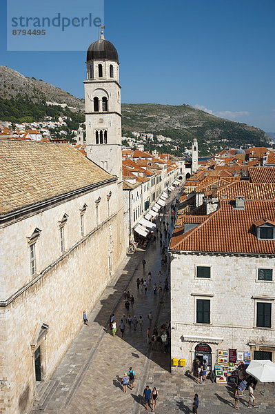 Straße Geschichte Kroatien Dalmatien Dubrovnik