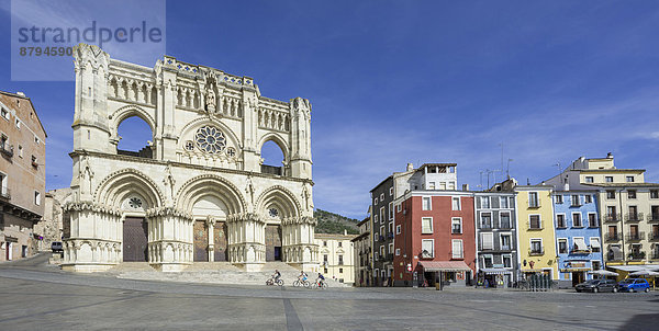 Front der Kathedrale von Cuenca  Kastilien-La Mancha  Spanien