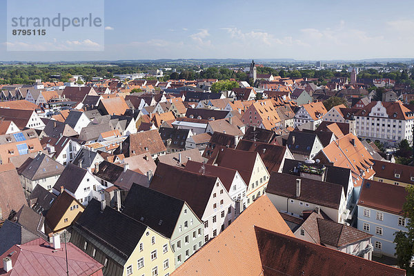 Überblick über die Stadt  Memmingen  Unterallgäu  Schwaben  Bayern  Deutschland