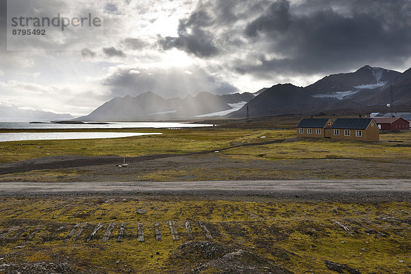 Ny Ålesund  Insel Spitzbergen  Inselgruppe Spitzbergen  Svalbard und Jan Mayen  Norwegen