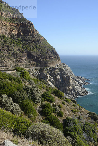 Steilküste mit Chapman's Peak Drive  Kap-Halbinsel  Westkap  Südafrika