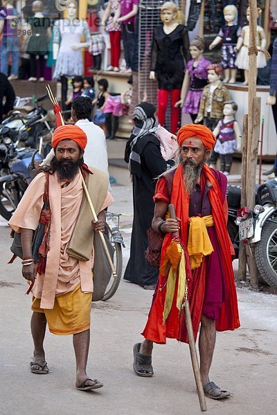 Großstadt  Heiligkeit  Festival  Hinduismus  Varanasi  Pilgerer  Indien  Sadhu