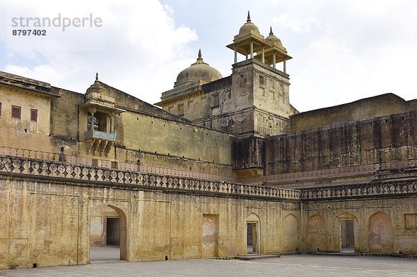 Festung  bauen  Bernstein  Jahrhundert  Jaipur  Rajasthan