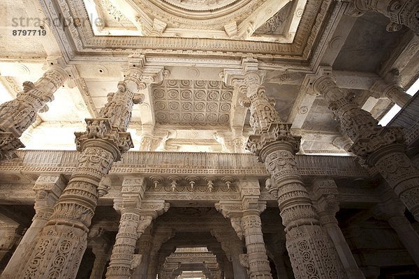 weiß  Säule  Marmor  Decke  Ortsteil  Rajasthan