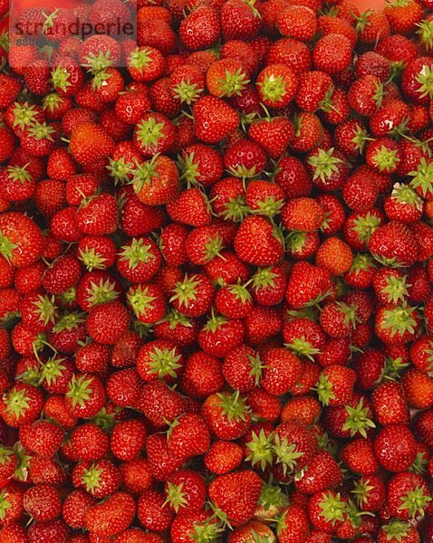 Viele Erdbeeren von oben