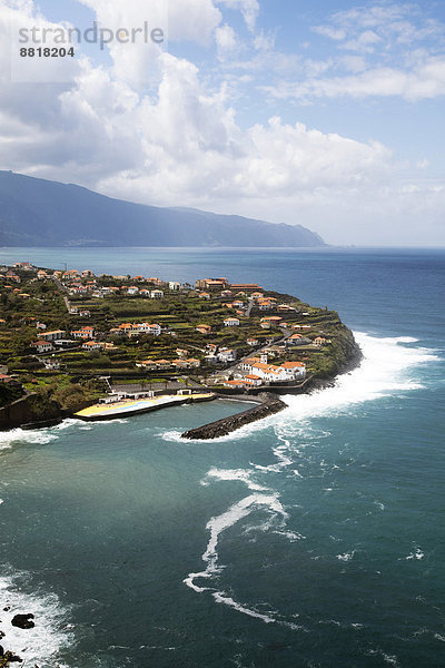 Ortsansicht Ponta Delgada  Nordküste  Insel Madeira  Portugal