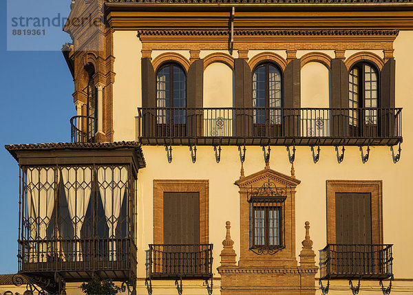 Lifestyle Abend Beleuchtung Licht Gebäude Provinz Sevilla Andalusien Residenz Sevilla Spanien