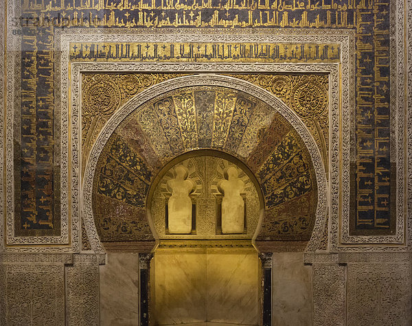Der Mihrab in der Mezquita  Córdoba  Andalusien  Spanien