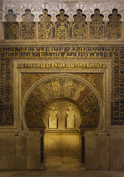 Der Mihrab in der Mezquita  Córdoba  Andalusien  Spanien