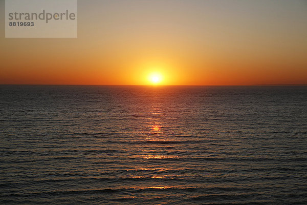 Sonnenuntergang  Atlantikküste  bei Melides  Portugal