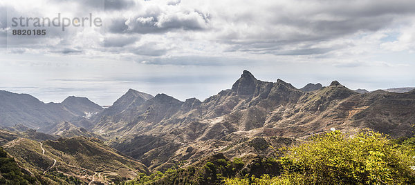 Anaga-Gebirge  Macizo de Anaga  im Norden von Teneriffa  Kanarische Inseln  Spanien