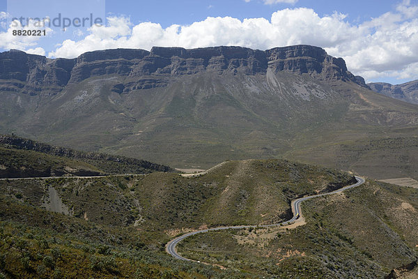 Straße am Gydopas  Gydo Pass  Westkap  Südafrika