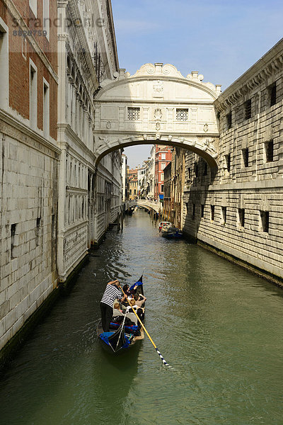 Venetien Seufzerbrücke Italien Venedig
