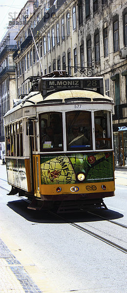 Lissabon Hauptstadt Straßenbahn Portugal