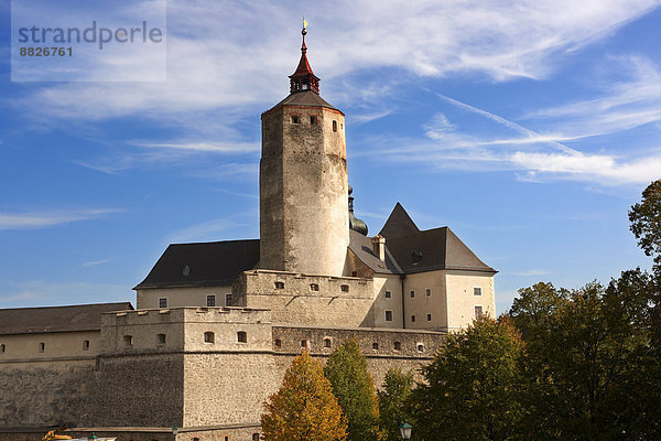 Die mittelalterliche Burg Forchtenstein  Forchtenstein  Burgenland  Österreich