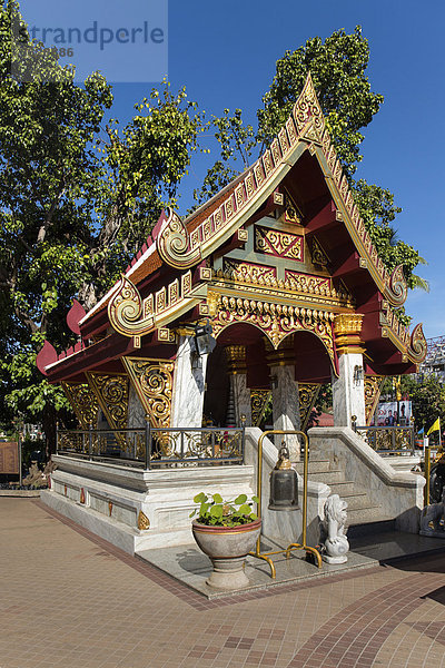 Kleiner Tempel an der Stadtsäule  Sao Lak Mueang  Schrein im Thung Sri Muang Park  Udon Thani  Isan oder Isaan  Thailand