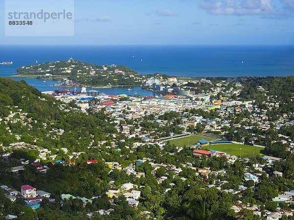 Karibik  Kleine Antillen  Saint Lucia  Castries  Containerhafen