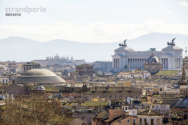 Italien  Rom  Stadtansicht und Pantheon