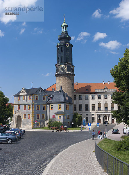 Deutschland  Thüringen  Weimar  Stadtschloss und Turm