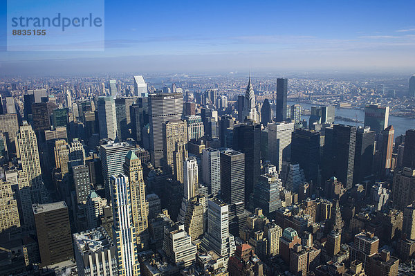 USA  New York  Manhattan  Blick auf die Skyline von oben