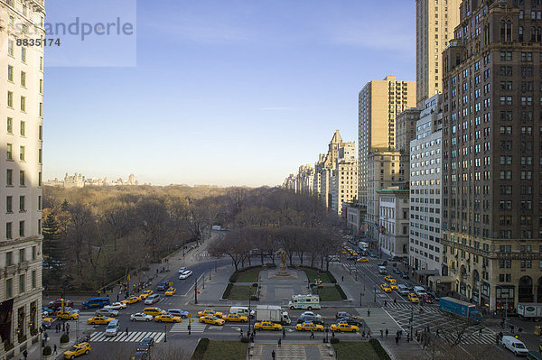 USA  New York  Manhattan  Blick auf den Central Park im Winter