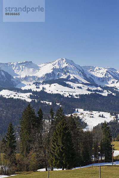 Österreich  Vorarlberg  Bregenzerwald  Sibratsgfaell und Winterstaude
