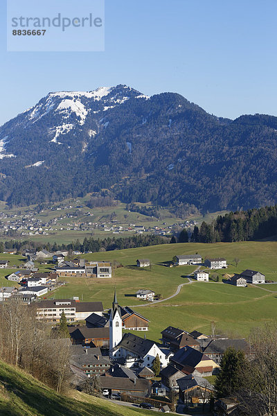 Österreich  Vorarlberg  Bregenzerwald  Schwarzenberg mit Niedere