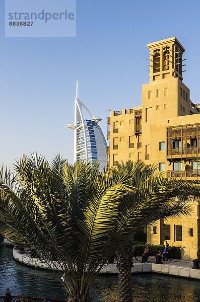 Vereinigte Arabische Emirate  Dubai  Hotel Burj al Arab und Madinat Jumeirah