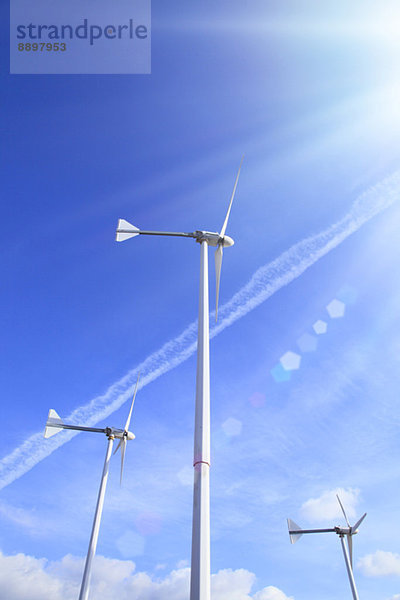 Windturbine Windrad Windräder Himmel