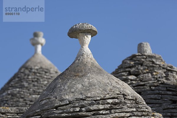 Dach Europa Tradition Apulien UNESCO-Welterbe Alberobello Italien