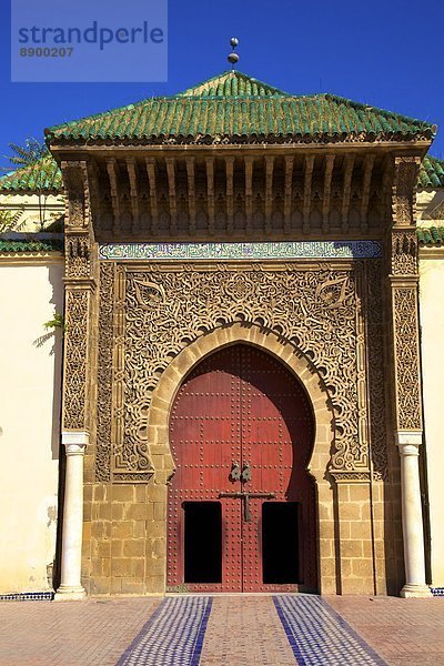 Mausoleum des Moulay Ismail  Meknès  Marokko  Nordafrika  Afrika