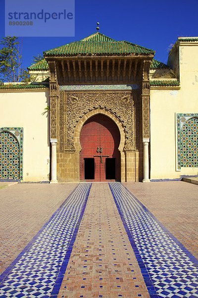 Mausoleum des Moulay Ismail  Meknès  Marokko  Nordafrika  Afrika