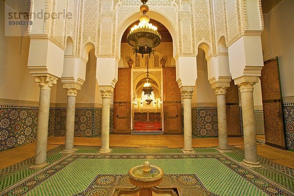 Nordafrika  Innenaufnahme  Afrika  Mausoleum  Marokko