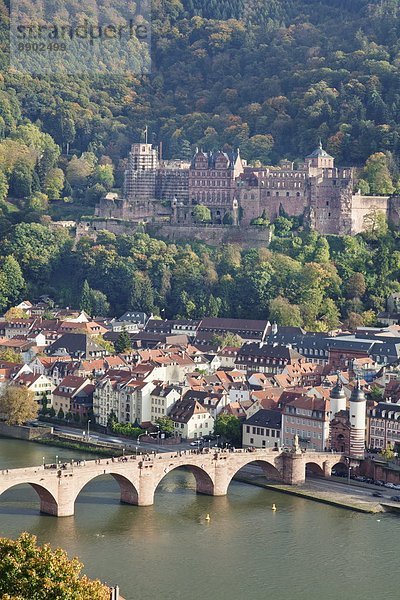 Europa  Brücke  Eingang  Deutschland  Heidelberg