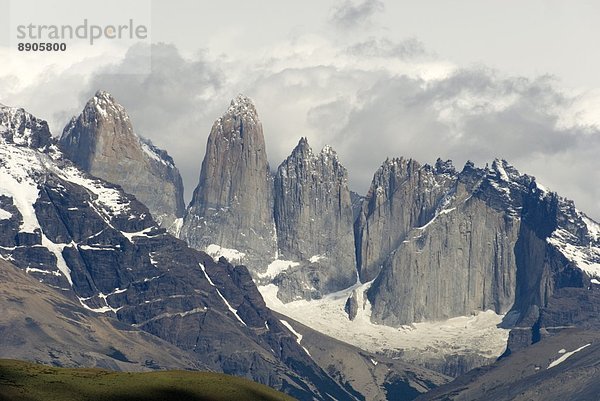 Osten  Torres del Paine Nationalpark  Chile  Granit  Patagonien  Südamerika