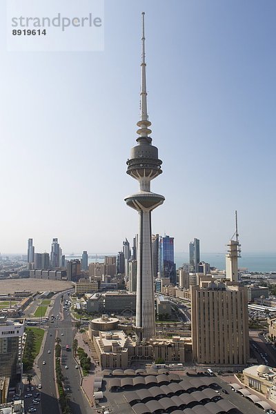 Skyline  Skylines  Freiheit  Großstadt  Turm  Ansicht  Erhöhte Ansicht  Aufsicht  Mittelpunkt  heben  Naher Osten  Business  Ortsteil  Kuwait  modern