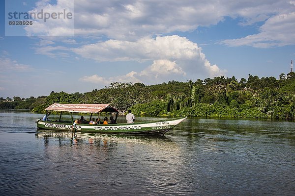 Ostafrika  Tourist  Boot  verschiffen  Afrika  Uganda