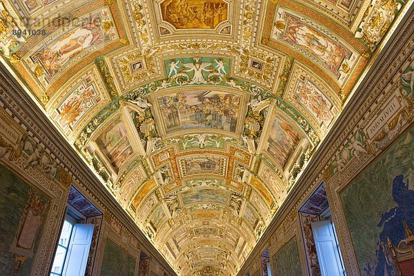 Rom  Hauptstadt  Europa  Landkarte  Karte  Galerie  Latium  Decke  Italien