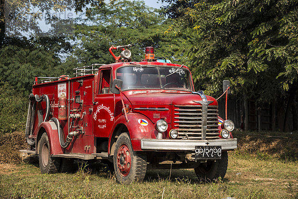 Feuerwehrwagen  Sagaing  Sagaing-Division  Myanmar